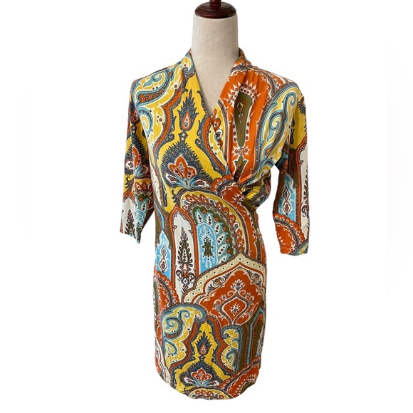 J. McLaughlin Dresses & Skirts - J. McLaughlin Patterned Retro Style Dress